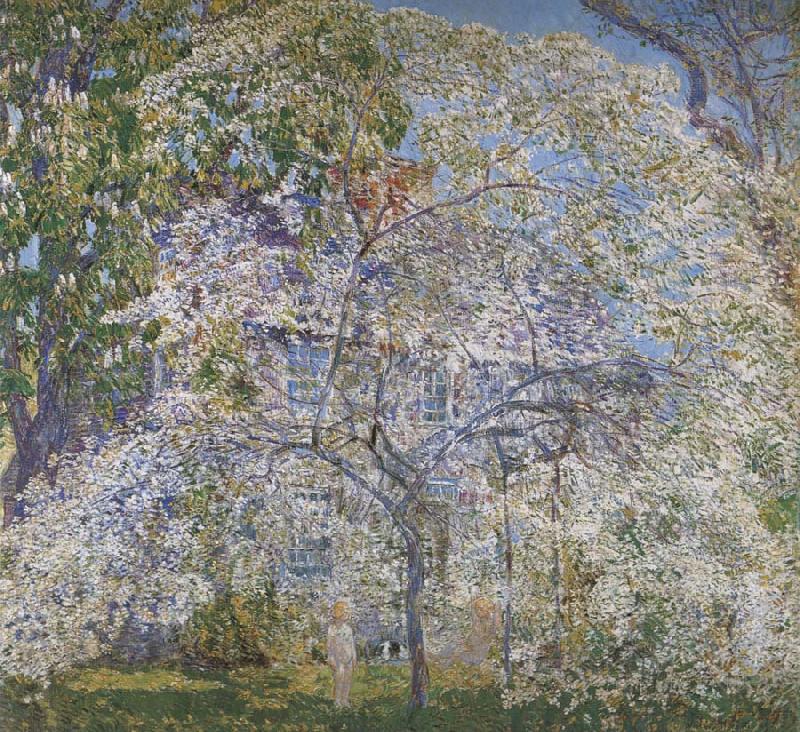 Childe Hassam Spring,The Dogwood Tree Germany oil painting art